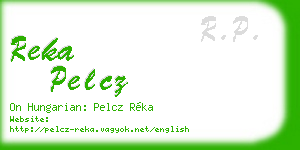 reka pelcz business card