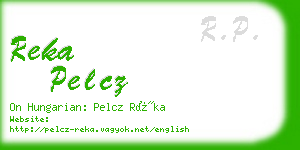 reka pelcz business card